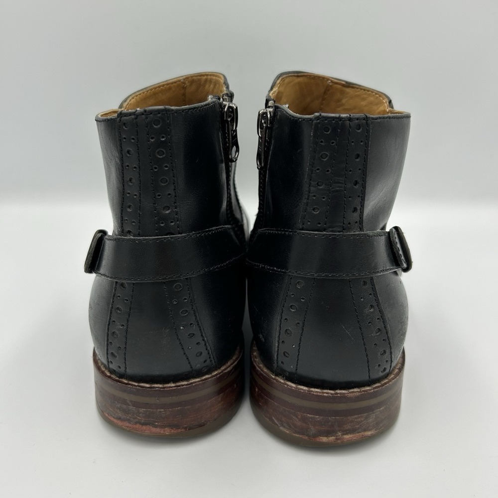 Johnston Murphy Garner Ankle Boots Men's Size 8.5 M Black Strappy Ankle Shoes - Picture 3 of 10